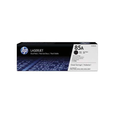Cartucho Toner Dual Pack HP 85A CE285AD...Computadoras Brillo