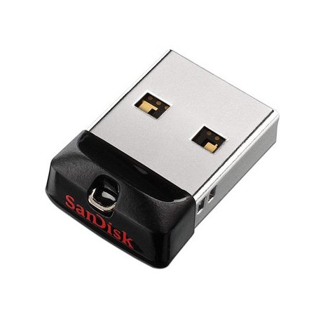 Unidad Flash USB 2.0 SanDisk Cruzer Fit...Computadoras Brillo