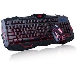 Teclado Y Mouse Gamer Multimedia Ilumina...