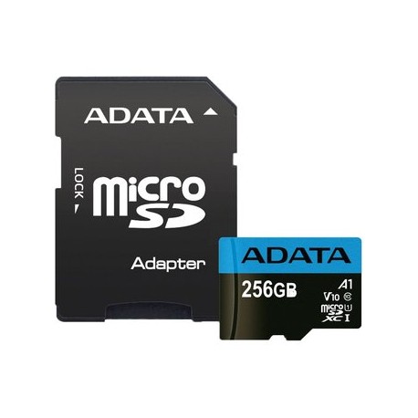 Memoria Micro SD HC Adata 256GB CL 10 C/...Computadoras Brillo