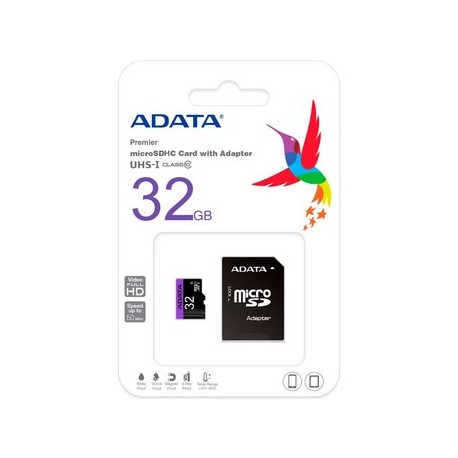 Memoria microSDHC UHS-I ADATA Premier Cl...Computadoras Brillo