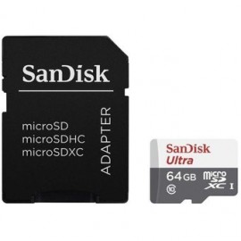 Memoria Micro Sd 64gb Sandisk Clase 10 V...