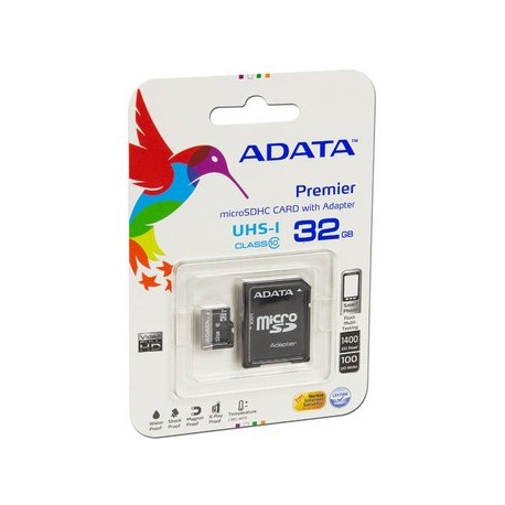 Memoria ADATA Premier microSDHC UHS-1 de...Computadoras Brillo