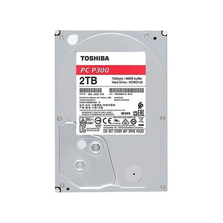 Disco Duro 3.5 Toshiba P300 2TB 7200RPM...Computadoras Brillo