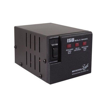 Regulador Microvolt 4 Contactos 1200W IS...Computadoras Brillo