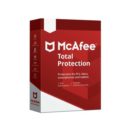 McAfee Antivirus Total Protection 2019,...Computadoras Brillo