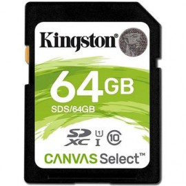 Memoria SD 64GB Kingston SDXC Clase10 Ca...