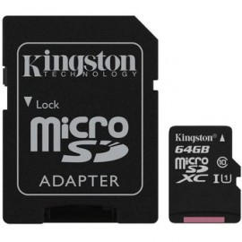 Memoria MicroSD 64GB Kingston SDXC Clase...
