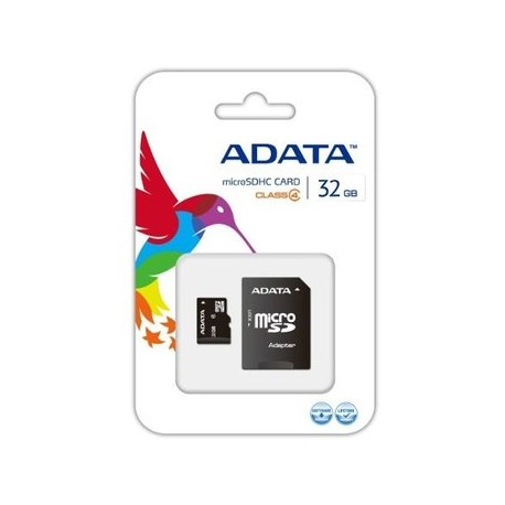 Adata Memoria Micro Sd Hc 32gb Clase 4 C...Computadoras Brillo