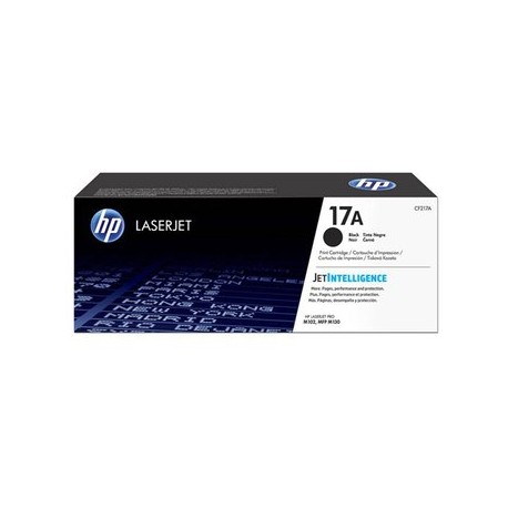 Cartucho de tóner HP 17A Negro Laserjet...Computadoras Brillo