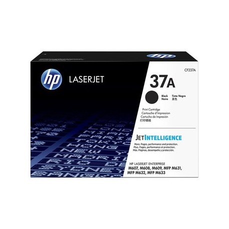 Cartucho de tóner HP 37A Negro Laserjet...Computadoras Brillo