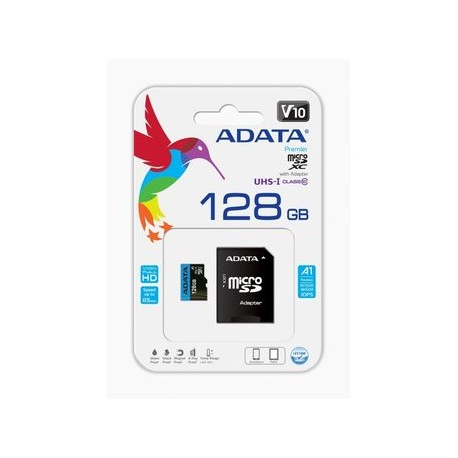 Adata Premier-Pro 128GB Micro SDHC Clase...Computadoras Brillo