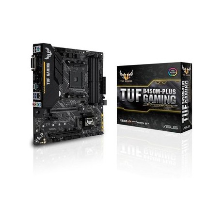 Tarjeta Madre ASUS TUF B450M-PLUS GAMING...Computadoras Brillo