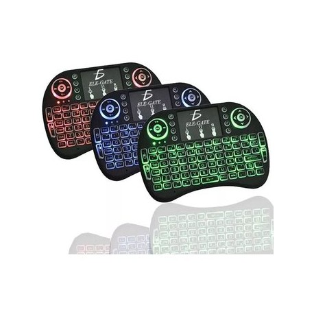 Mini Teclado Luminoso Bluetooth Pc Tv Sm...Computadoras Brillo