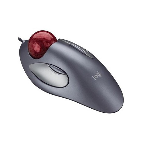 Mouse Logitech TrackMan Marble Alambrico...Computadoras Brillo
