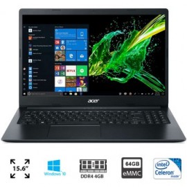 LAPTOP ACER 15.6 PULGADAS 4GB RAM 64GB D...