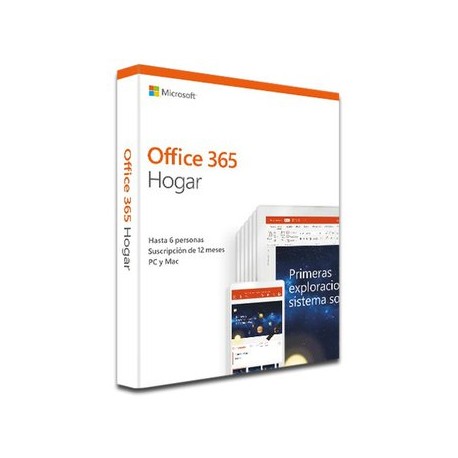 Microsoft Office 365 Hogar (6 Usuarios +...Computadoras Brillo